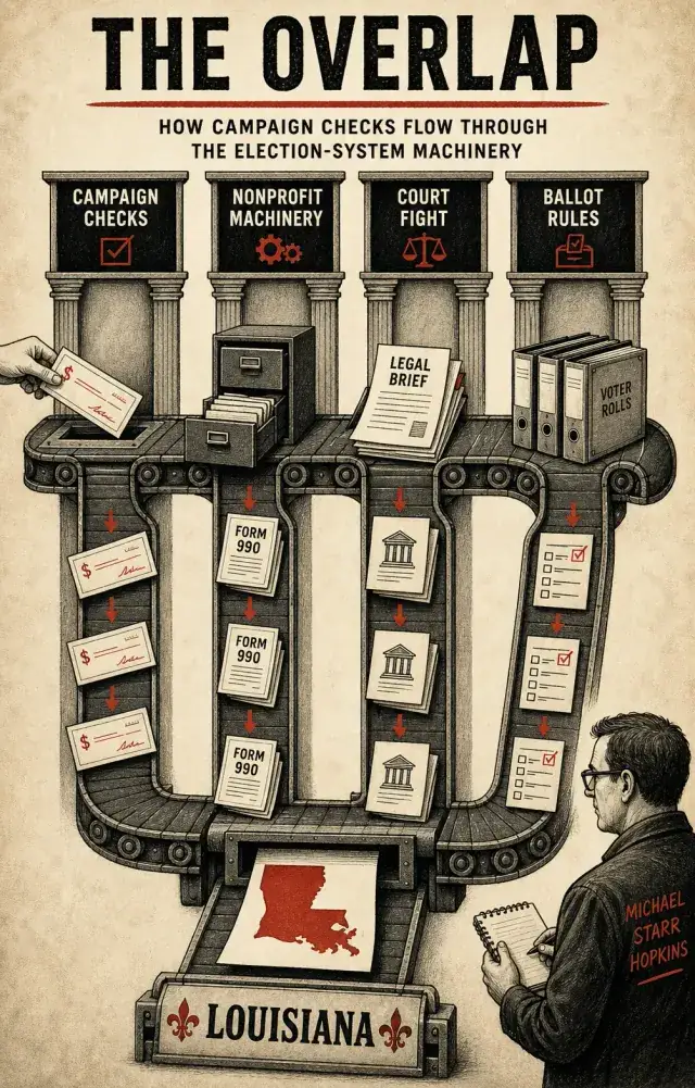 Editorial art for The Court Kingpin's $73 Million Side Hustle
